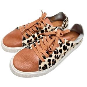 Band of Gypsies‎ Shoes Womens Size 6 Cognac Leather & Cowhair Sneaker